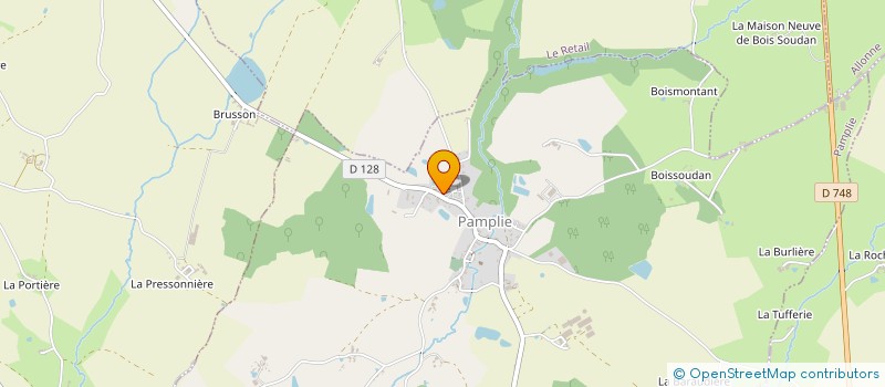 localisation de l'entreprise COMMUNE DE PAMPLIE  PAMPLIE