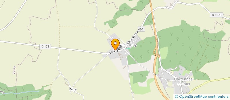 localisation de l'entreprise COMMUNE DE PARCY ET TIGNY  PARCY-ET-TIGNY