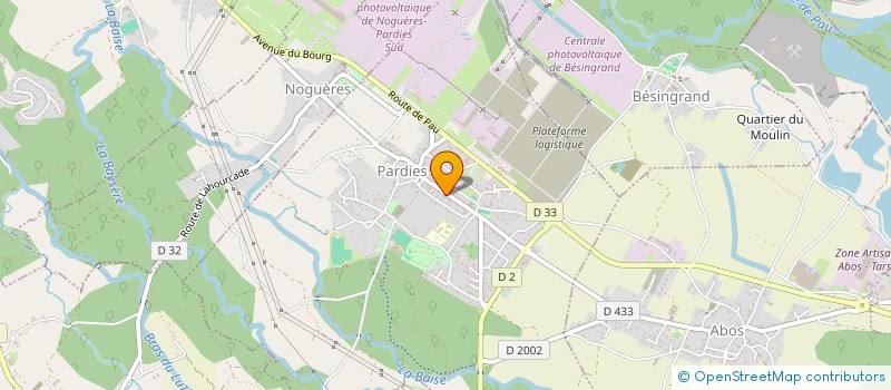 localisation de l'entreprise COMMUNE DE PARDIES  PARDIES