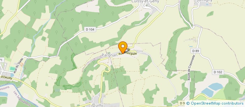 localisation de l'entreprise COMMUNE DE PARGNAN  PARGNAN