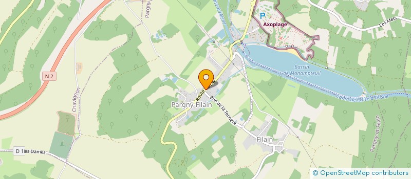 localisation de l'entreprise COMMUNE DE PARGNY-ET-FILAIN  PARGNY-FILAIN