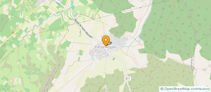 localisation de l'entreprise COMMUNE DE PARIGNARGUES  PARIGNARGUES