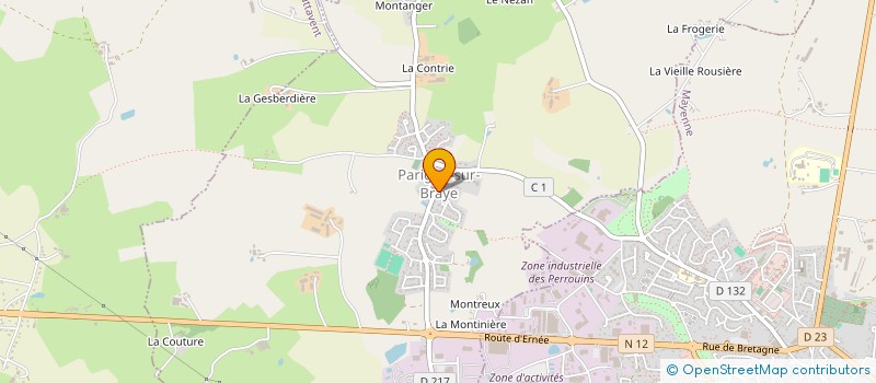 localisation de l'entreprise COMMUNE DE PARIGNE-SUR-BRAYE  PARIGNE-SUR-BRAYE