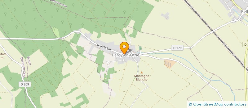 localisation de l'entreprise COMMUNE DE PAROY EN OTHE  PAROY-EN-OTHE