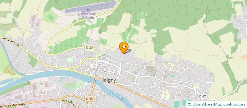 localisation de l'entreprise COMMUNE DE PAROY SUR THOLON  PAROY-SUR-THOLON