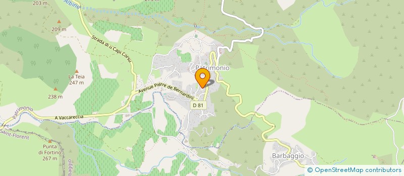 localisation de l'entreprise COMMUNE DE PATRIMONIO à PATRIMONIO