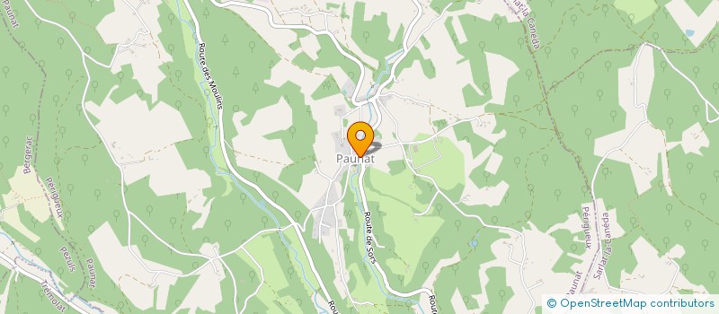 localisation de l'entreprise COMMUNE DE PAUNAT  PAUNAT