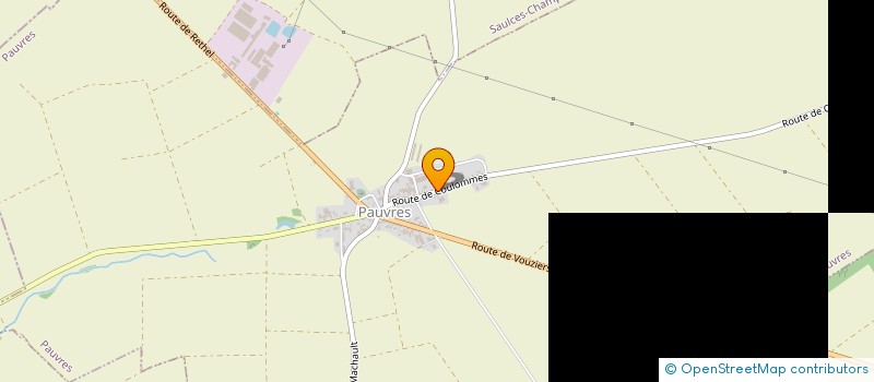 localisation de l'entreprise COMMUNE DE PAUVRES  PAUVRES