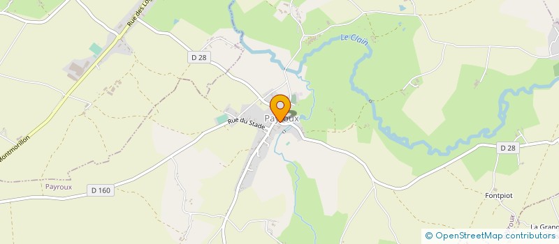 localisation de l'entreprise COMMUNE DE PAYROUX  PAYROUX
