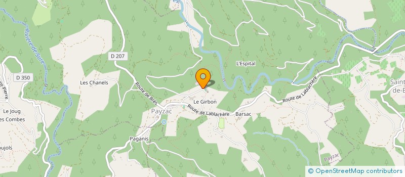 localisation de l'entreprise COMMUNE DE PAYZAC  PAYZAC