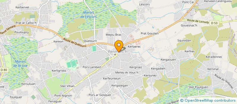 localisation de l'entreprise COMMUNE DE PENMARCH  PENMARCH