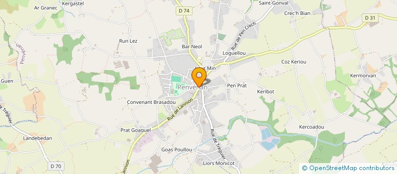 localisation de l'entreprise COMMUNE DE PENVENAN  PENVENAN