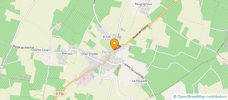 localisation de l'entreprise COMMUNE DE PERIGNAC  PERIGNAC