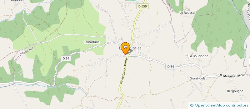 localisation de l'entreprise COMMUNE DE PERN-LHOSPITALET  LHOSPITALET