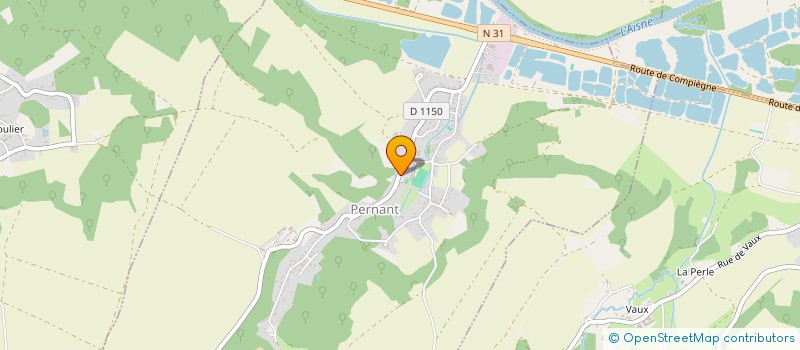 localisation de l'entreprise COMMUNE DE PERNANT  PERNANT