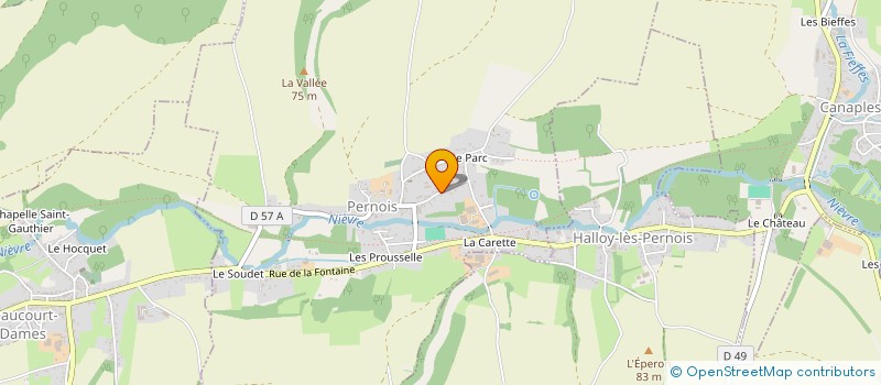 localisation de l'entreprise COMMUNE DE PERNOIS  PERNOIS