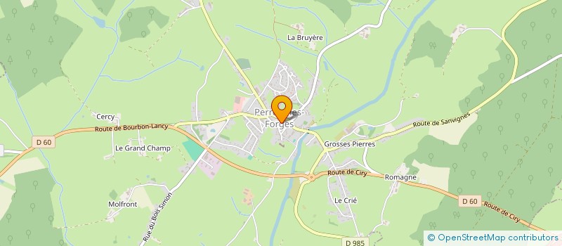 localisation de l'entreprise COMMUNE DE PERRECY-LES-FORGES  PERRECY-LES-FORGES