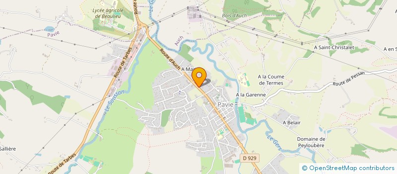 localisation de l'entreprise COMMUNE DE PESSAN  PESSAN