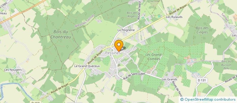 localisation de l'entreprise COMMUNE DE PESSINES  PESSINES