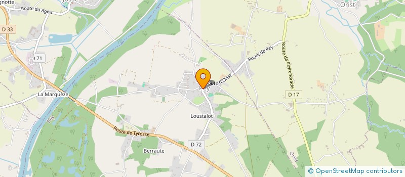 localisation de l'entreprise COMMUNE DE PEY  PEY