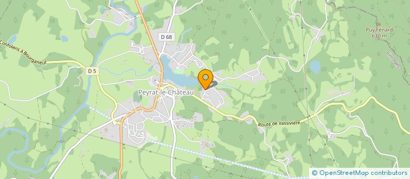 localisation de l'entreprise COMMUNE DE PEYRAT LE CHATEAU  PEYRAT-LE-CHATEAU