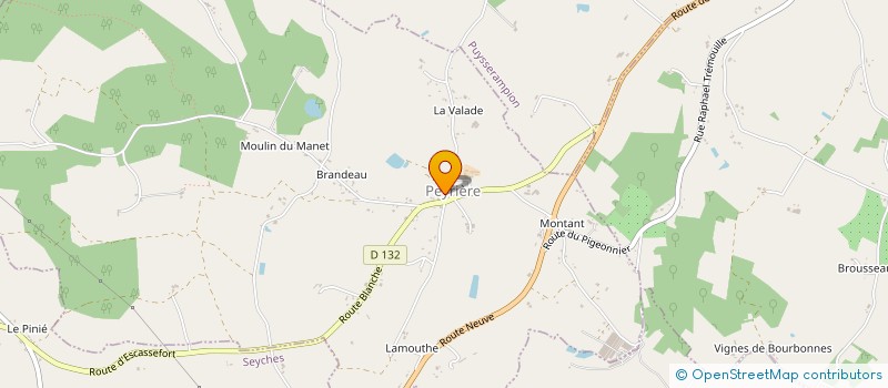 localisation de l'entreprise COMMUNE DE PEYRIERE  PEYRIERE