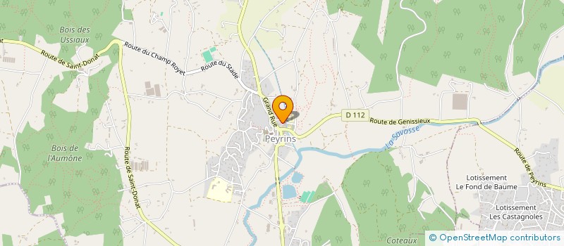 localisation de l'entreprise COMMUNE DE PEYRINS  PEYRINS