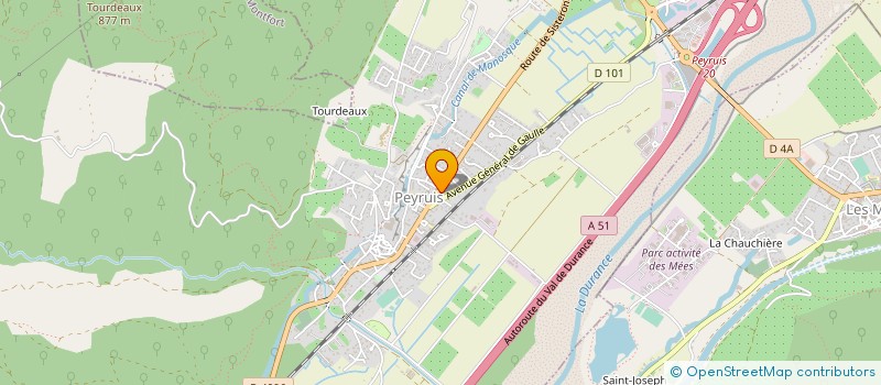 localisation de l'entreprise COMMUNE DE PEYRUIS à PEYRUIS