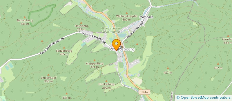 localisation de l'entreprise COMMUNE DE PHILIPPSBOURG  PHILIPPSBOURG