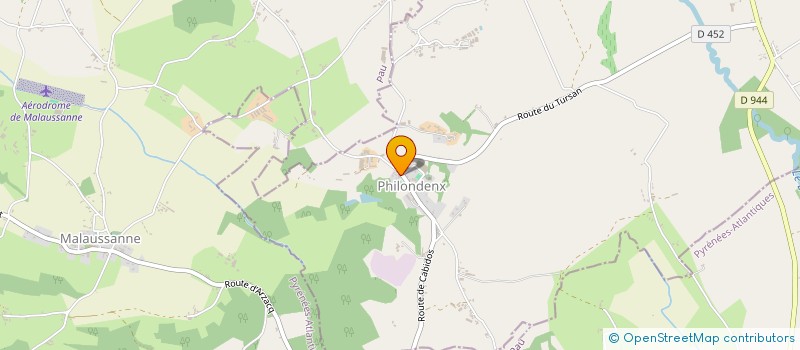 localisation de l'entreprise COMMUNE DE PHILONDENX  PHILONDENX