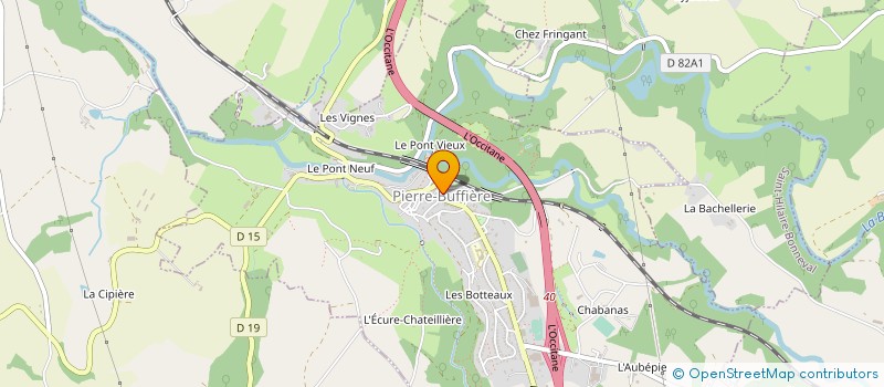 localisation de l'entreprise COMMUNE DE PIERRE BUFFIERE à PIERRE-BUFFIERE
