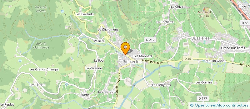 localisation de l'entreprise COMMUNE DE PIERRECLOS  PIERRECLOS