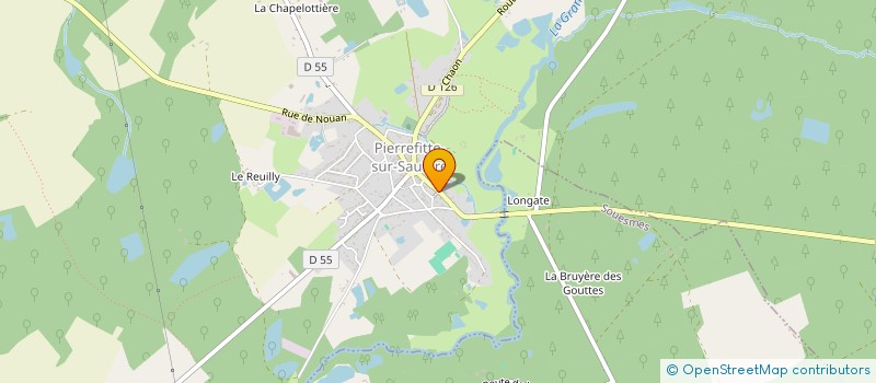 localisation de l'entreprise COMMUNE DE PIERREFITTE SUR SAULDRE  PIERREFITTE-SUR-SAULDRE