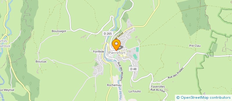 localisation de l'entreprise COMMUNE DE PIERREFORT à PIERREFORT
