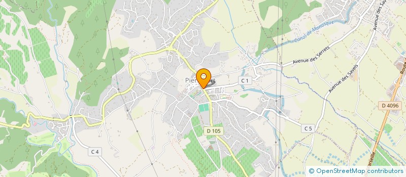 localisation de l'entreprise COMMUNE DE PIERREVERT  PIERREVERT