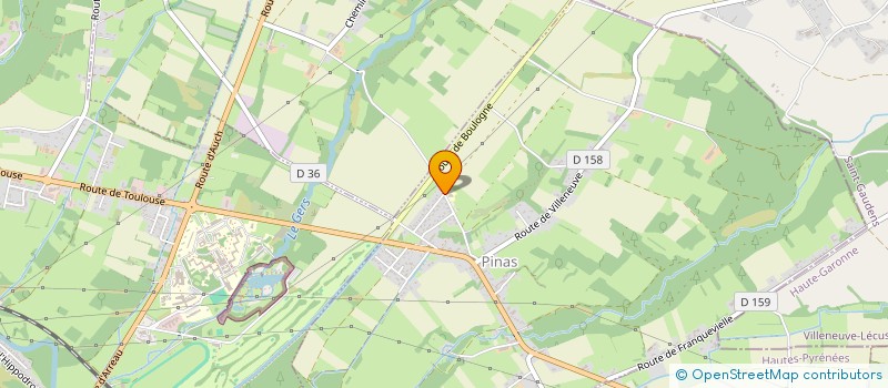 localisation de l'entreprise COMMUNE DE PINAS  PINAS