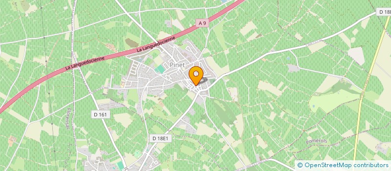 localisation de l'entreprise COMMUNE DE PINET  PINET