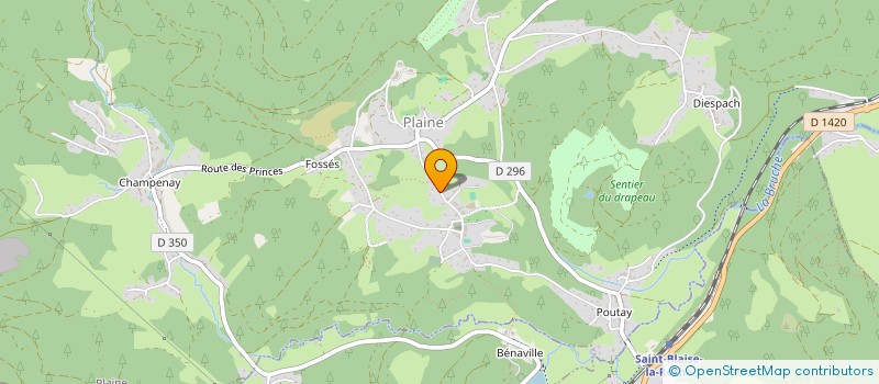 localisation de l'entreprise COMMUNE DE PLAINE  PLAINE