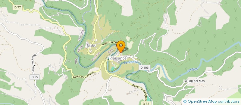 localisation de l'entreprise COMMUNE DE PLAISANCE  PLAISANCE