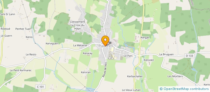 localisation de l'entreprise COMMUNE DE PLAUDREN  PLAUDREN