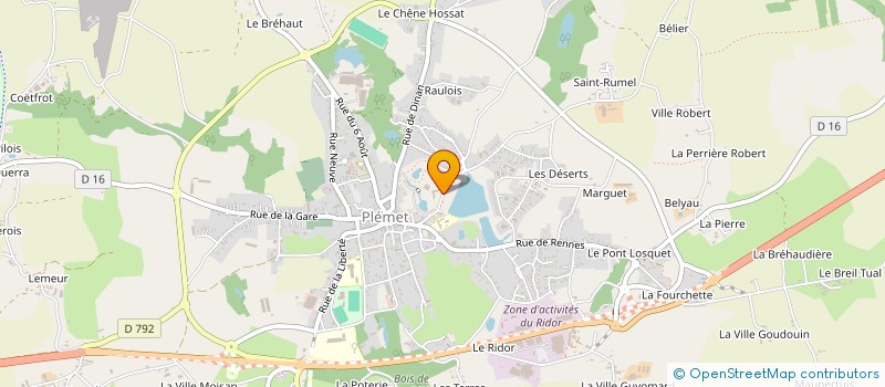 localisation de l'entreprise COMMUNE DE PLEMET à PLEMET