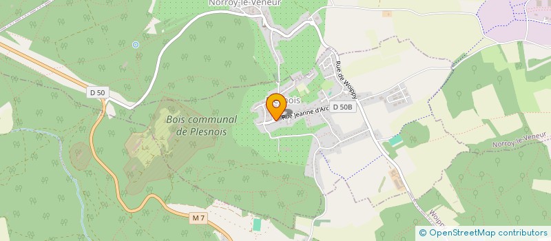 localisation de l'entreprise COMMUNE DE PLESNOIS  PLESNOIS