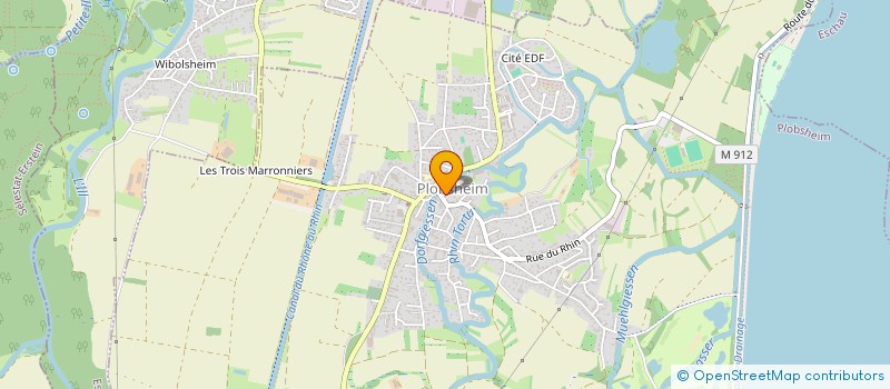 localisation de l'entreprise COMMUNE DE PLOBSHEIM  PLOBSHEIM