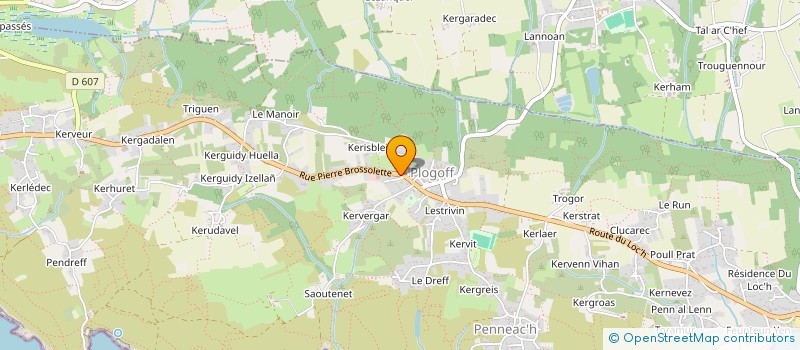 localisation de l'entreprise COMMUNE DE PLOGOFF  PLOGOFF