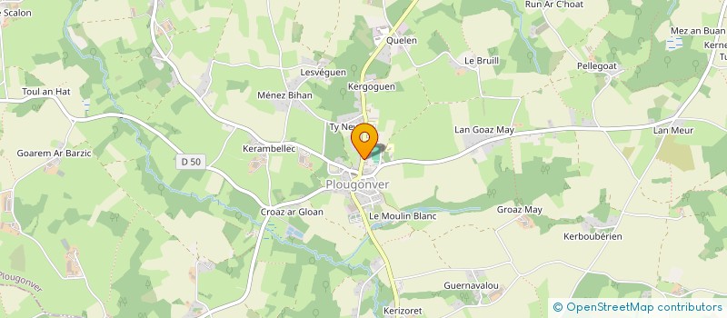 localisation de l'entreprise COMMUNE DE PLOUGONVER  PLOUGONVER