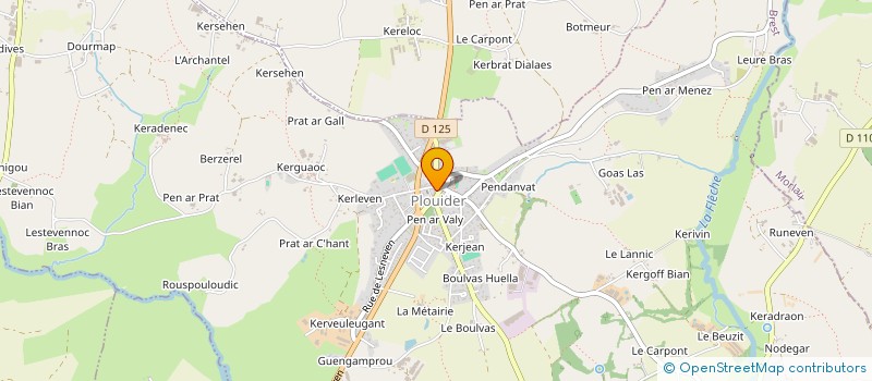 localisation de l'entreprise COMMUNE DE PLOUIDER  PLOUIDER