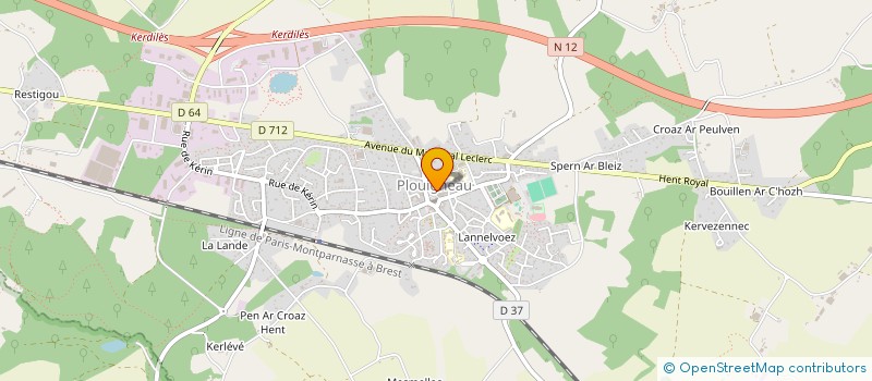 localisation de l'entreprise COMMUNE DE PLOUIGNEAU à PLOUIGNEAU