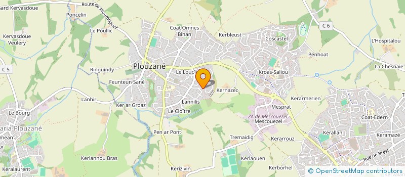 localisation de l'entreprise COMMUNE DE PLOUZANE à PLOUZANE