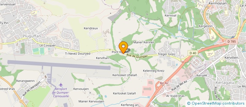 localisation de l'entreprise COMMUNE DE PLUGUFFAN  PLUGUFFAN