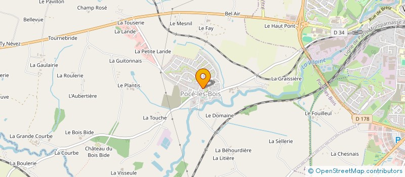 localisation de l'entreprise COMMUNE DE POCE LES BOIS  POCE-LES-BOIS